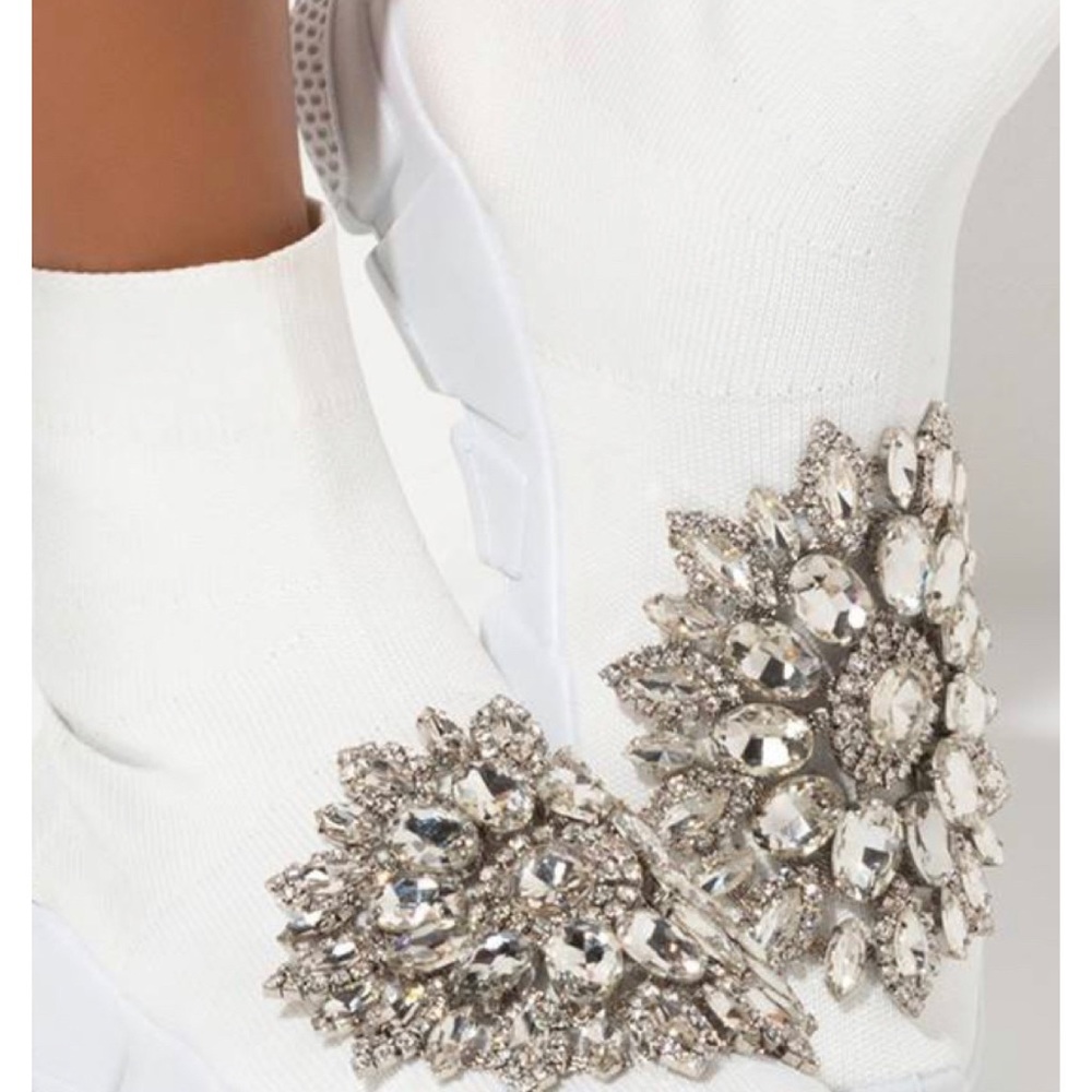 Sparkle Like A Diamond Crystal Detail Sneaker